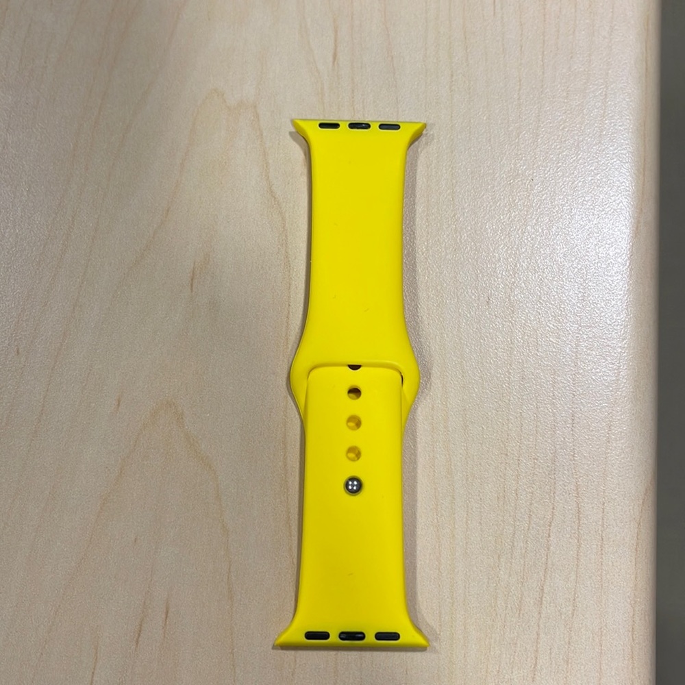 Bright Yellow silicone Watch Band for Apple Watch